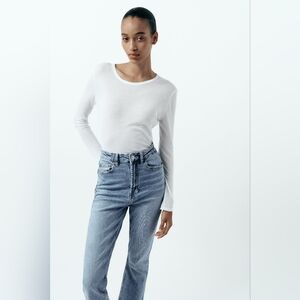 Zara stove pipe jeans  nwt high rise 4